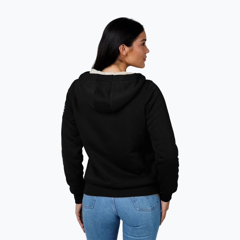 Дамски суитшърт Pitbull Sherpa Ruffina Hooded Zip black 2
