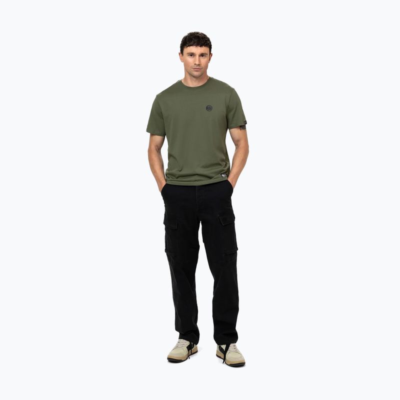 Мъжка тениска Pitbull Small Logo olive 2
