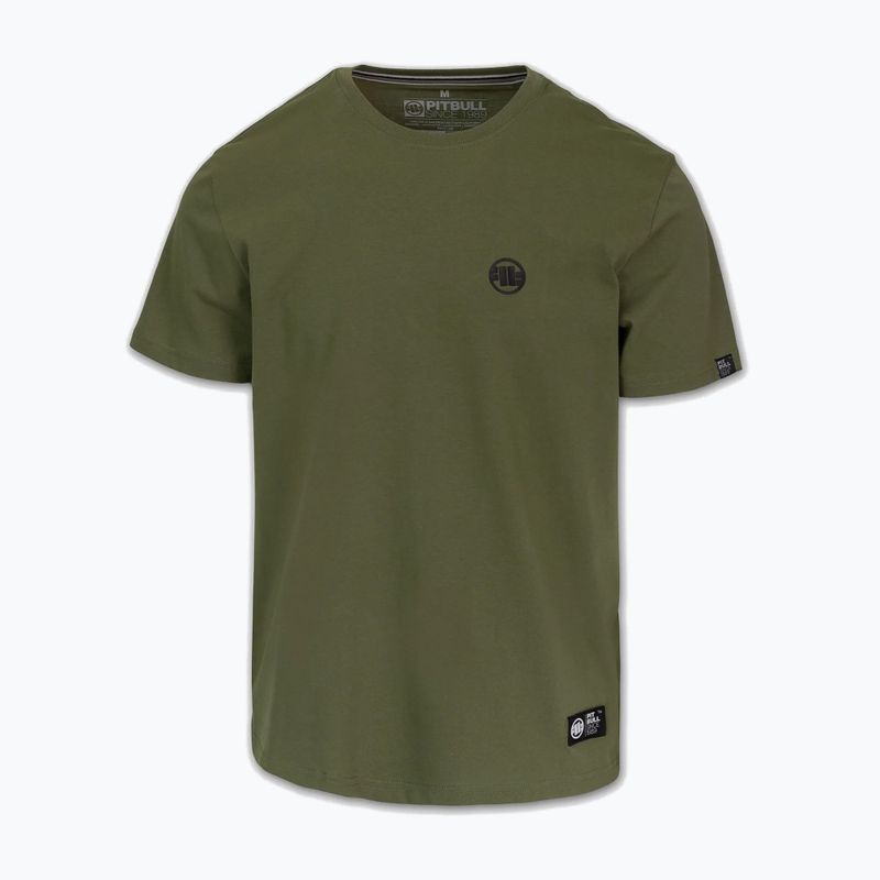 Мъжка тениска Pitbull Small Logo olive 4