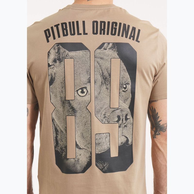Pitbull Eighty Nine Dog тъмно пясъчна мъжка тениска 5