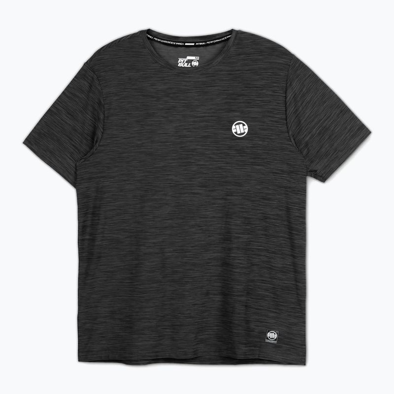 Мъжка тениска Pitbull Small Logo Casual Sport black melange 4