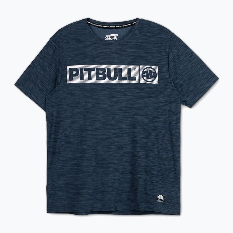 Мъжка спортна тениска Pitbull Hilltop Casual Sport T-shirt navy melange 4