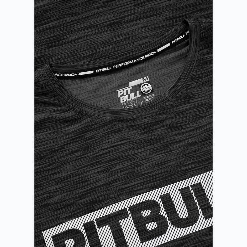 Pitbull Hilltop Casual Sport черна меланж мъжка тениска 6
