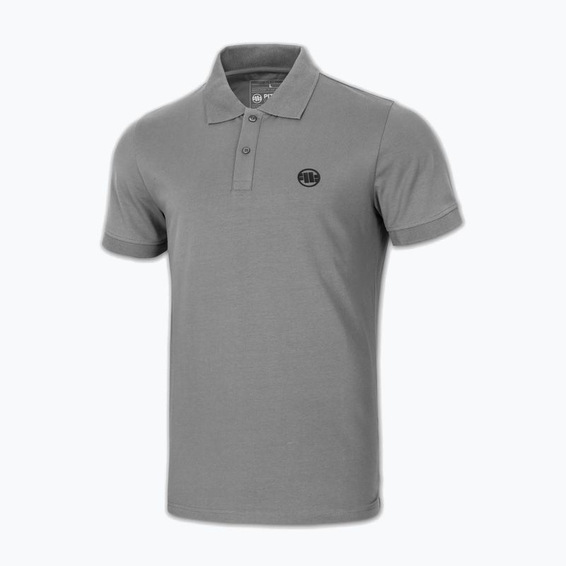 Мъжка поло тениска Pitbull Small Logo grey