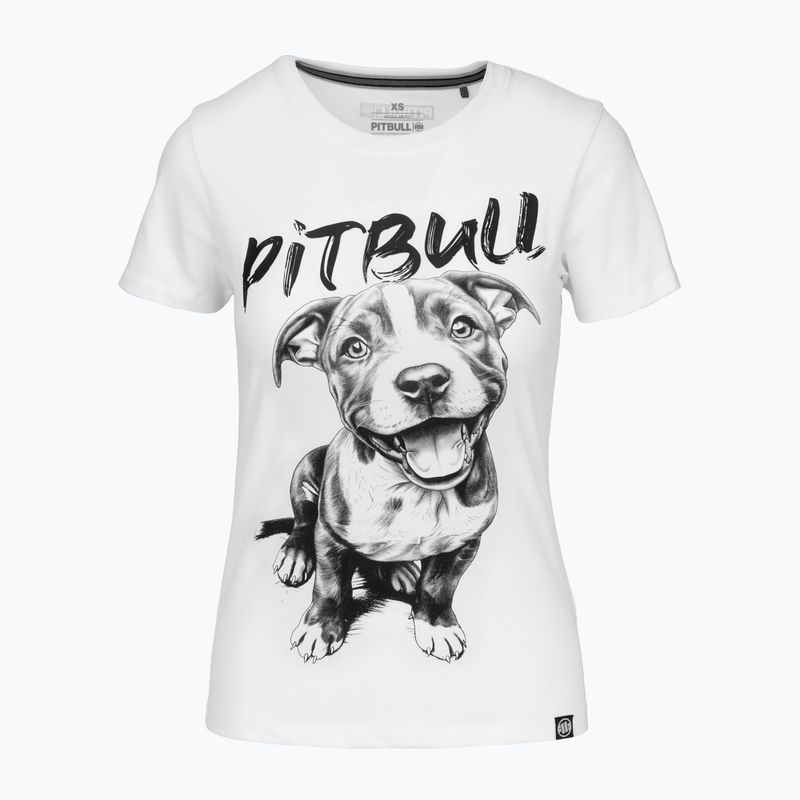 Pitbull Puppy 2 дамска тениска бяла 5