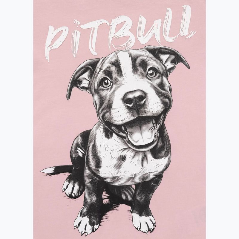 Pitbull Puppy 2 прахообразно розова тениска за жени 8