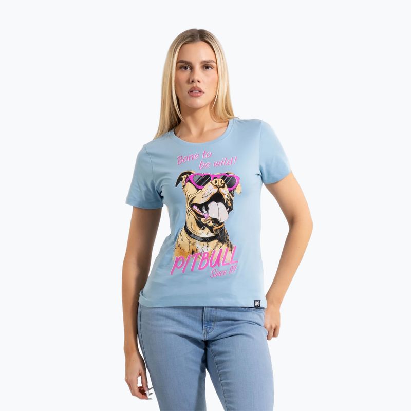 Pitbull Synglasses Куче светлосиня дамска тениска