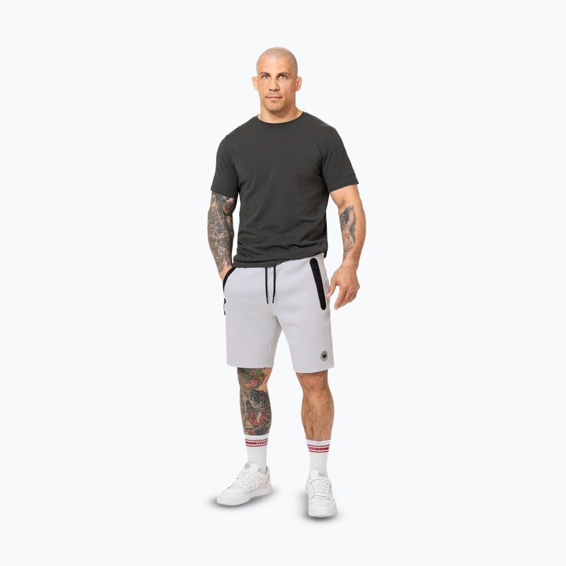Pitbull Dogwood Sport мъжки къси панталони бяло/синьо 2