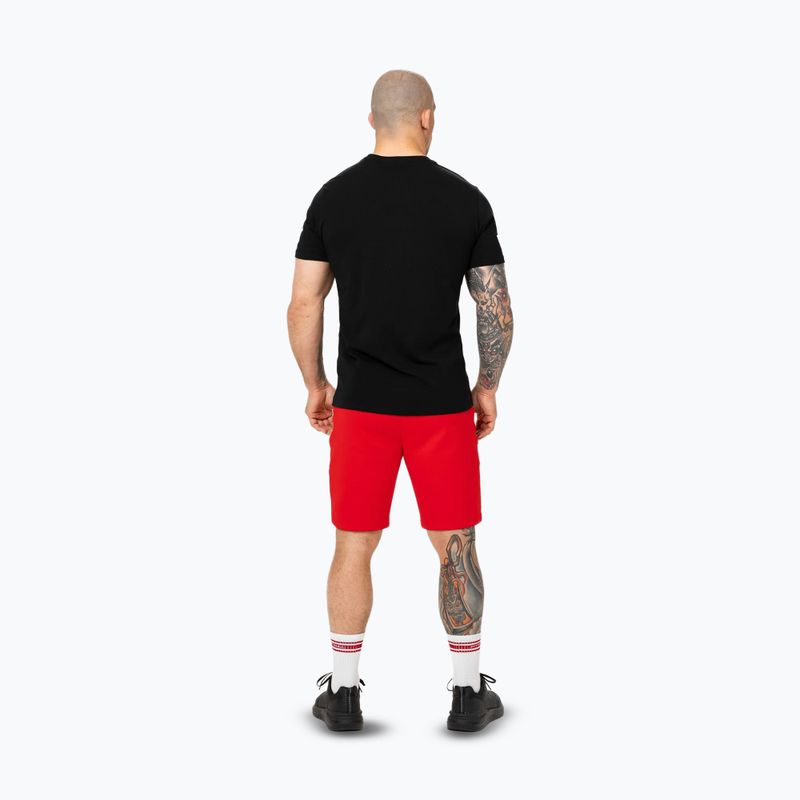 Pitbull Dogwood Sport флуоресцентни/червени мъжки шорти 3