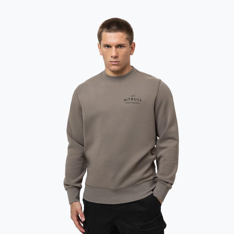 Мъжки суитшърт Pitbull Sampson Crewneck taupe