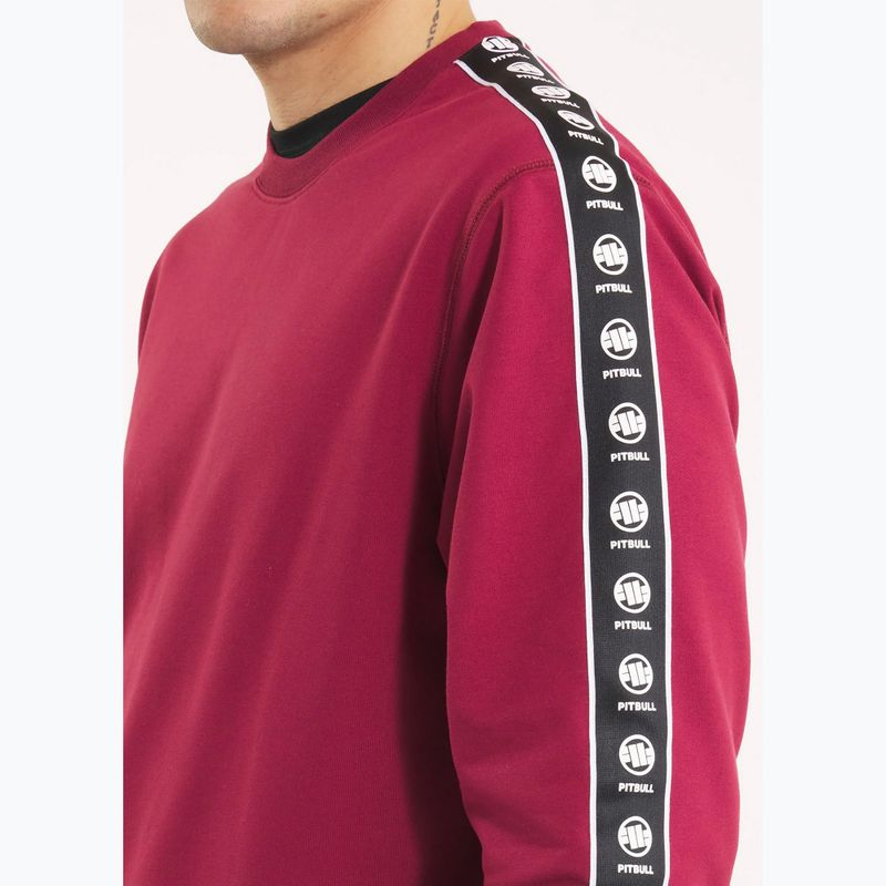 Мъжки суитшърт Pitbull Tape Nugget Crewneck burgundy 4