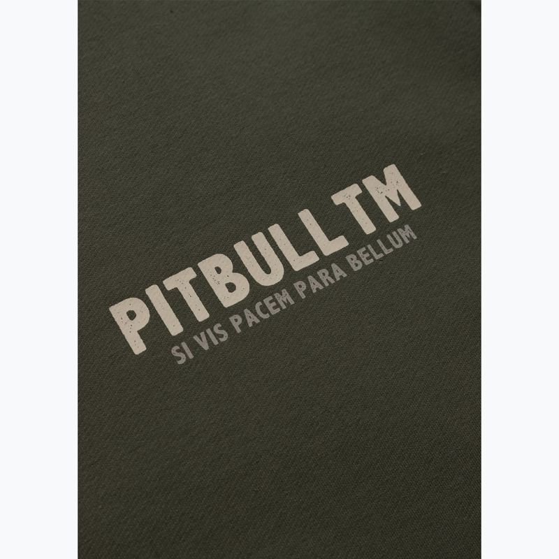 Мъжки суитшърт с яка Pitbull Para Bellum старо зелено 4