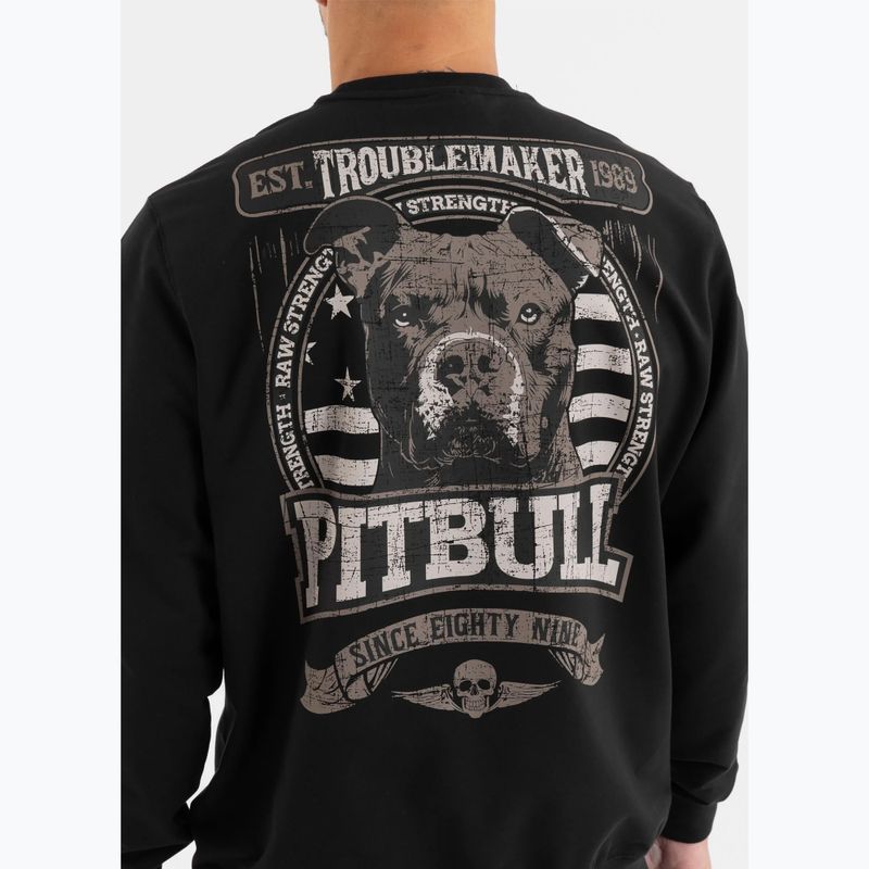 Мъжки потник Pitbull Troublemaker Crewneck Sweatshirt black 3