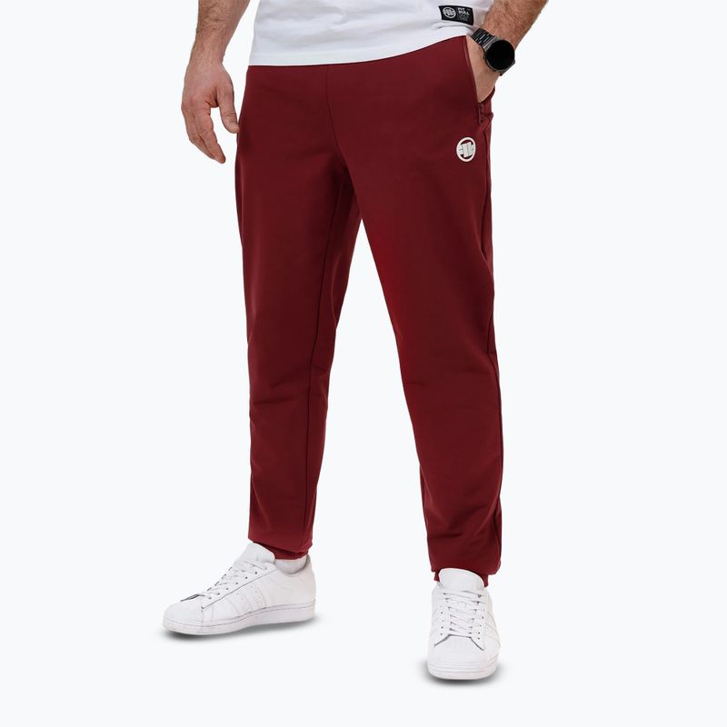 Мъжки панталони за бягане Pitbull Nugget burgundy