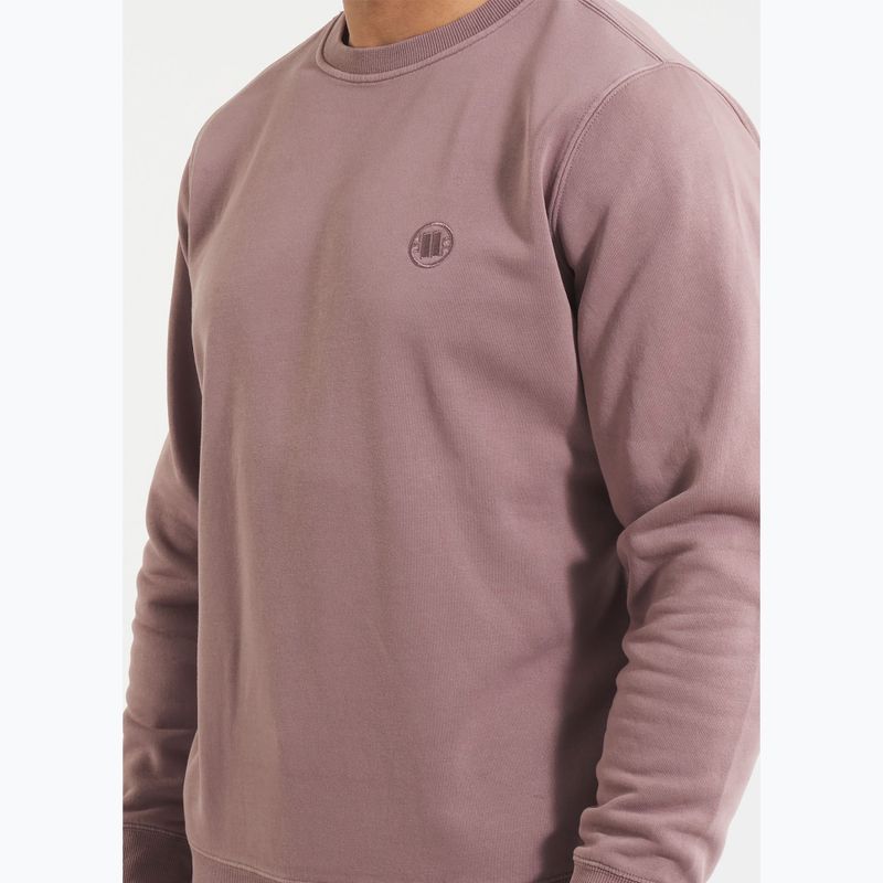 Мъжки суитшърт Pitbull Lancaster 2 Crewneck, измит в бордо 4