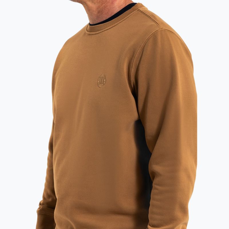 Мъжки суитшърт Pitbull Lancaster 2 Crewneck honey yellow 4