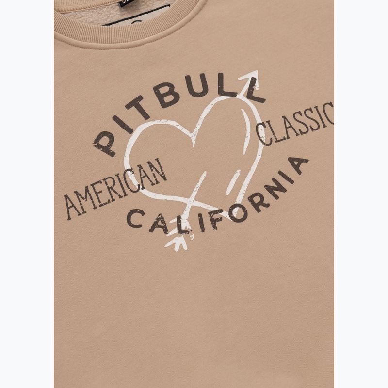 Дамски потник Pitbull Manzanita Heart Crewneck Sweatshirt sand 7