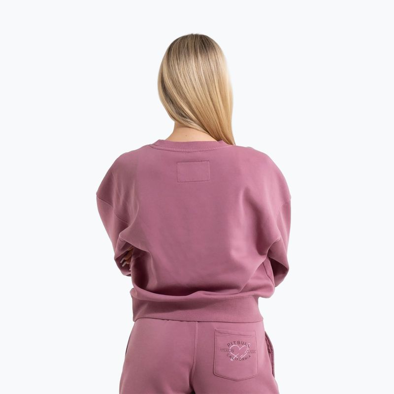 Pitbull дамски суитшърт Manzanita Heart Crewneck Sweatshirt розов 3