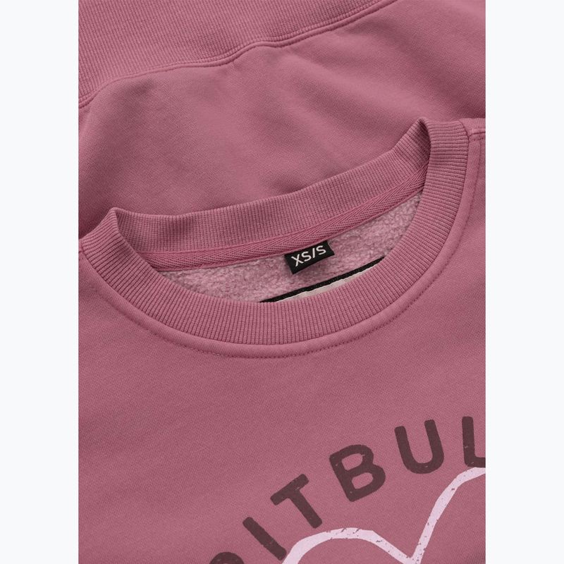 Pitbull дамски суитшърт Manzanita Heart Crewneck Sweatshirt розов 8