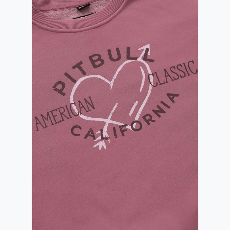 Pitbull дамски суитшърт Manzanita Heart Crewneck Sweatshirt розов 9