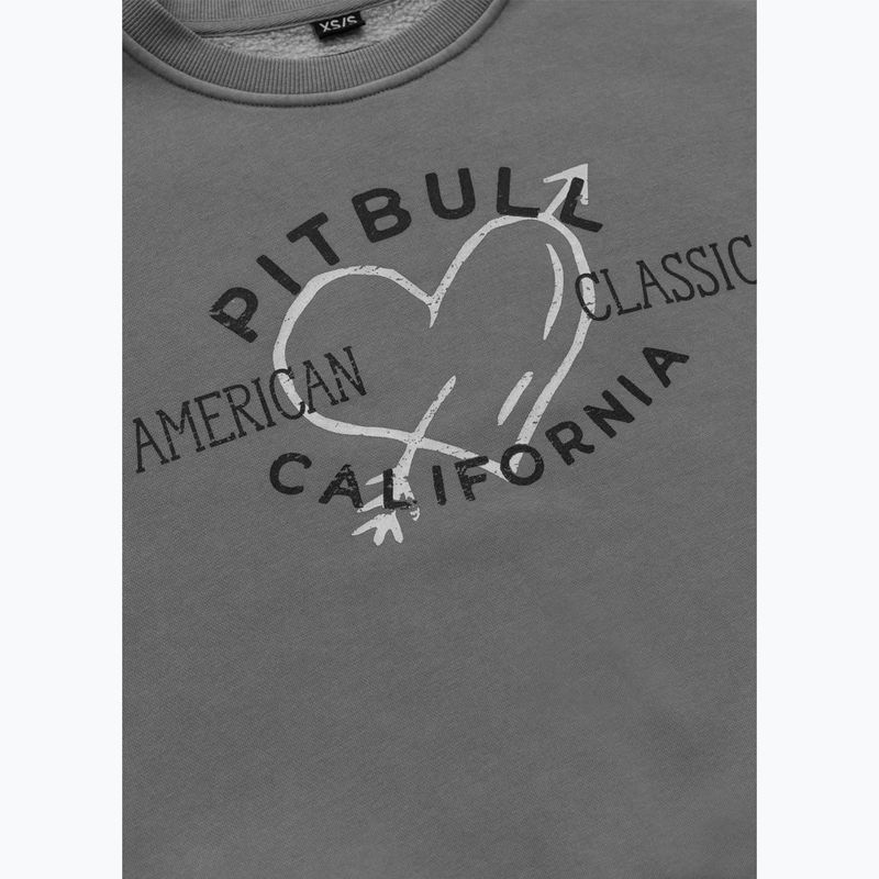Pitbull дамски суитшърт Manzanita Heart Crewneck Sweatshirt washed grey 7