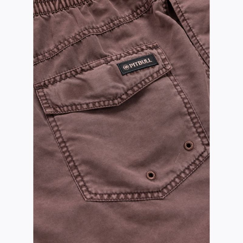 Мъжки бански шорти Pitbull Balfour dusty burgundy 5