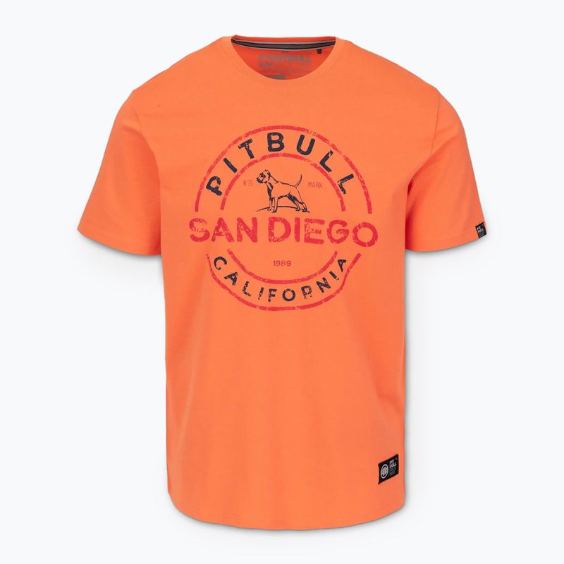 Мъжка тениска Pitbull San Diego Ins. флуорово оранжева 4