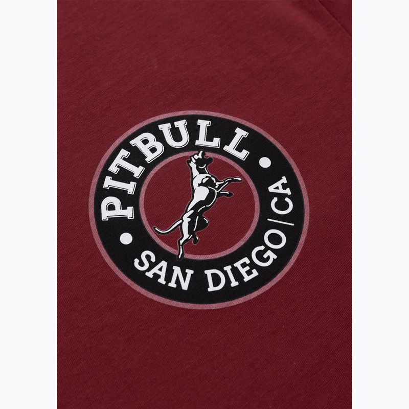 Мъжка тениска Pitbull San Diego CA black burgundy 6