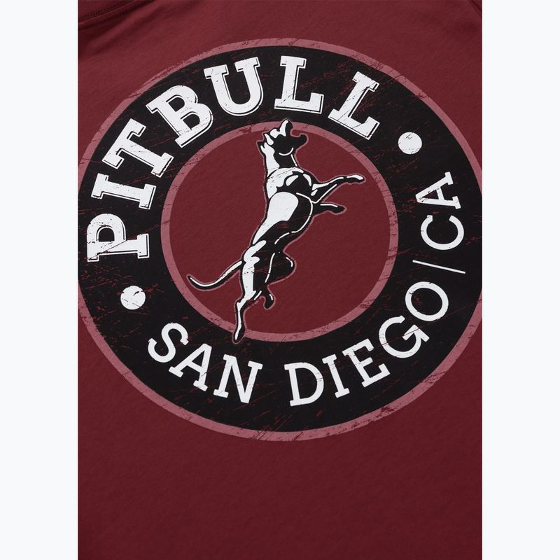 Мъжка тениска Pitbull San Diego CA black burgundy 7