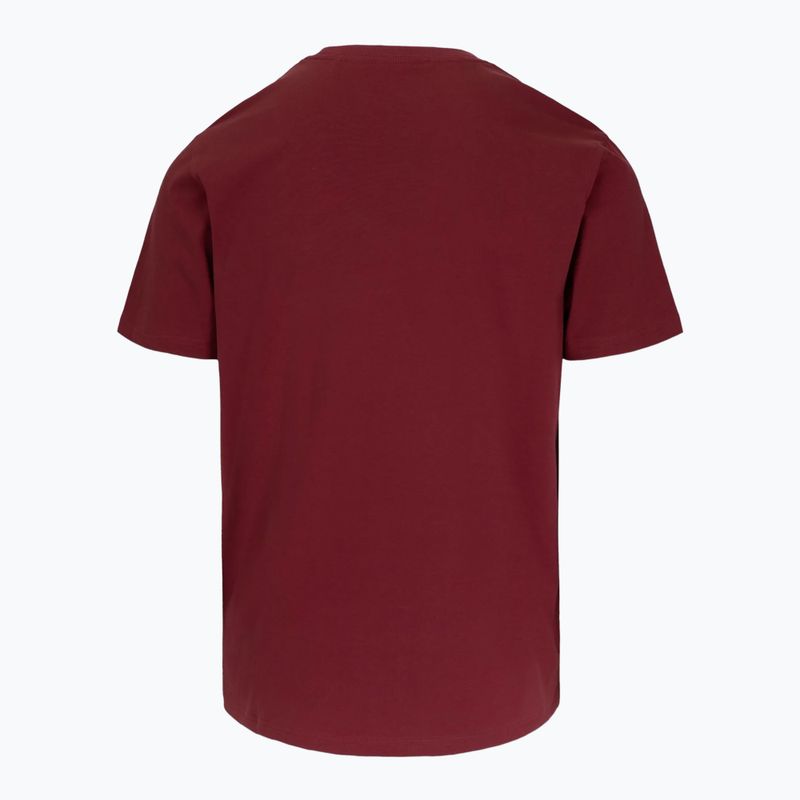 Мъжка тениска Pitbull Logo Palms burgundy 5
