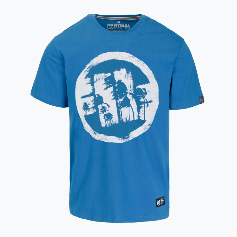 Мъжка тениска Pitbull Logo Palms shade blue 4