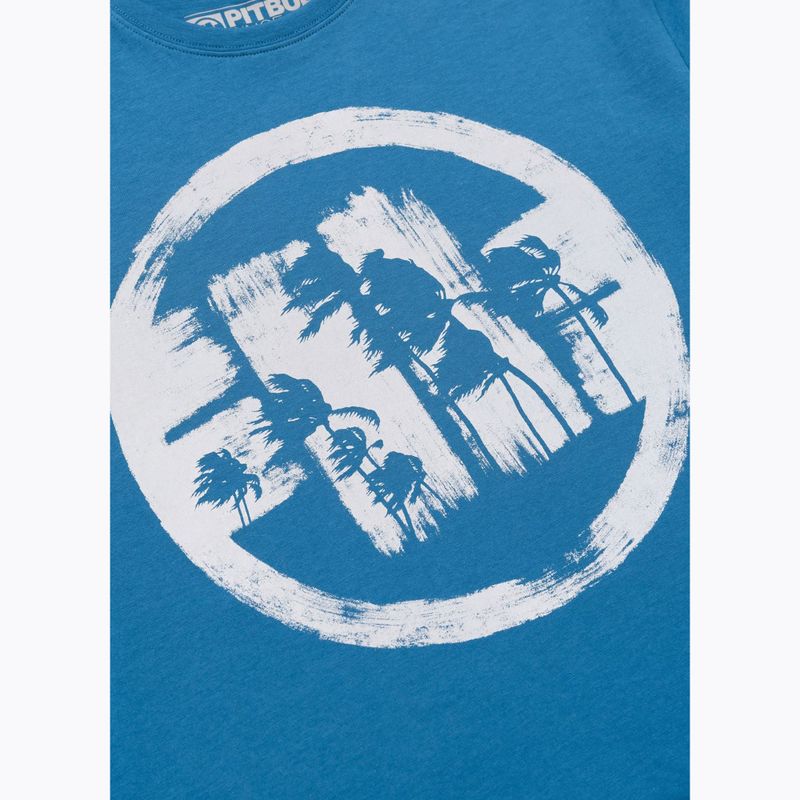 Мъжка тениска Pitbull Logo Palms shade blue 7