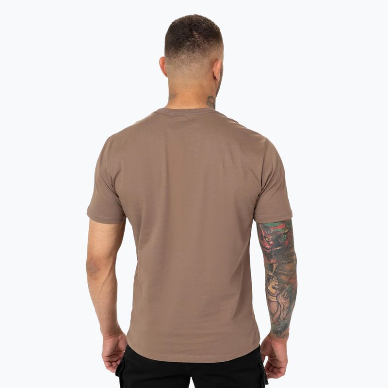 Мъжка тениска Pitbull Logo Palms brown savana 3