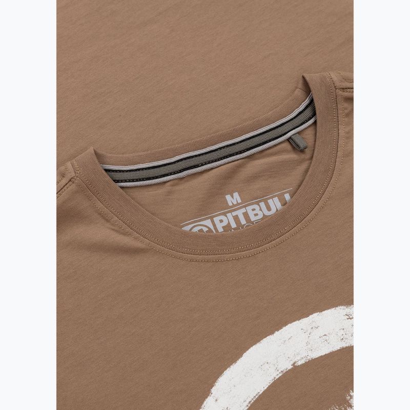 Мъжка тениска Pitbull Logo Palms brown savana 6