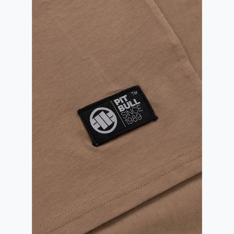 Мъжка тениска Pitbull Logo Palms brown savana 9