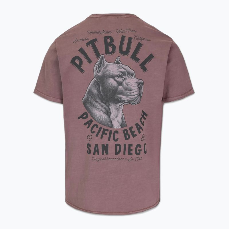 Pitbull мъжка тениска Pacific dusty burgundy 2