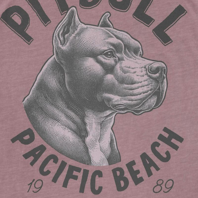 Pitbull мъжка тениска Pacific dusty burgundy 5