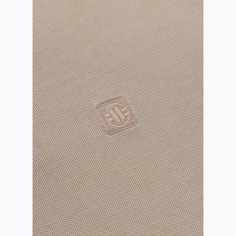 Мъжка поличка Pitbull Washed Polo Shirt pale sand 4