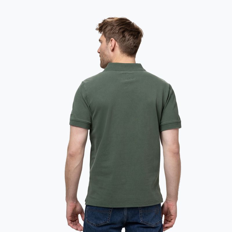 Мъжка поличка Pitbull Washed Polo Shirt sage green 3