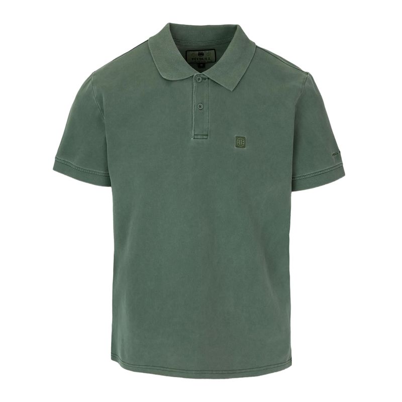 Мъжка поличка Pitbull Washed Polo Shirt sage green