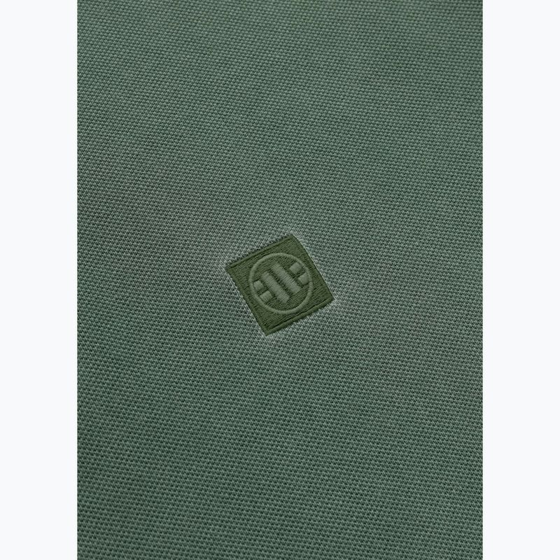 Мъжка поличка Pitbull Washed Polo Shirt sage green 4