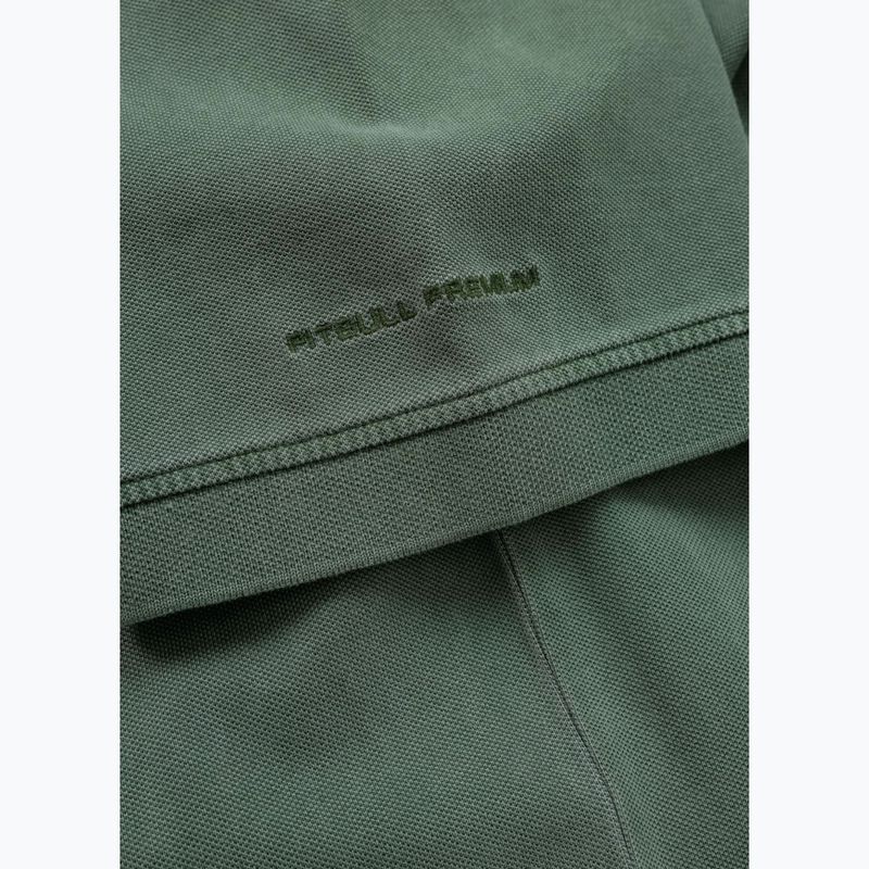 Мъжка поличка Pitbull Washed Polo Shirt sage green 6
