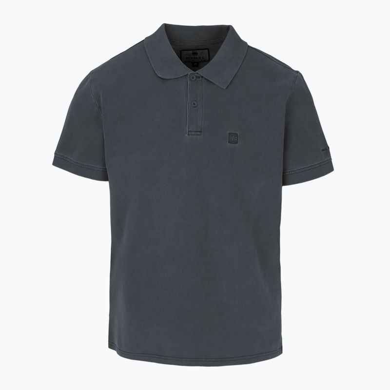 Мъжка поличка Pitbull Washed Polo Shirt dark graphite