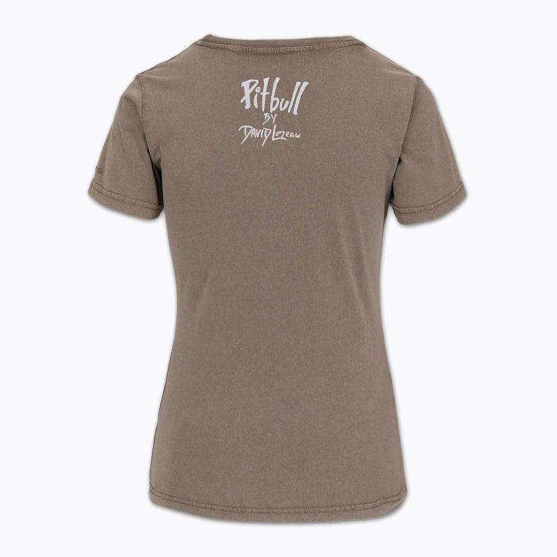 Pitbull Cruisinandboozin дамска тениска тъмнокафява 5