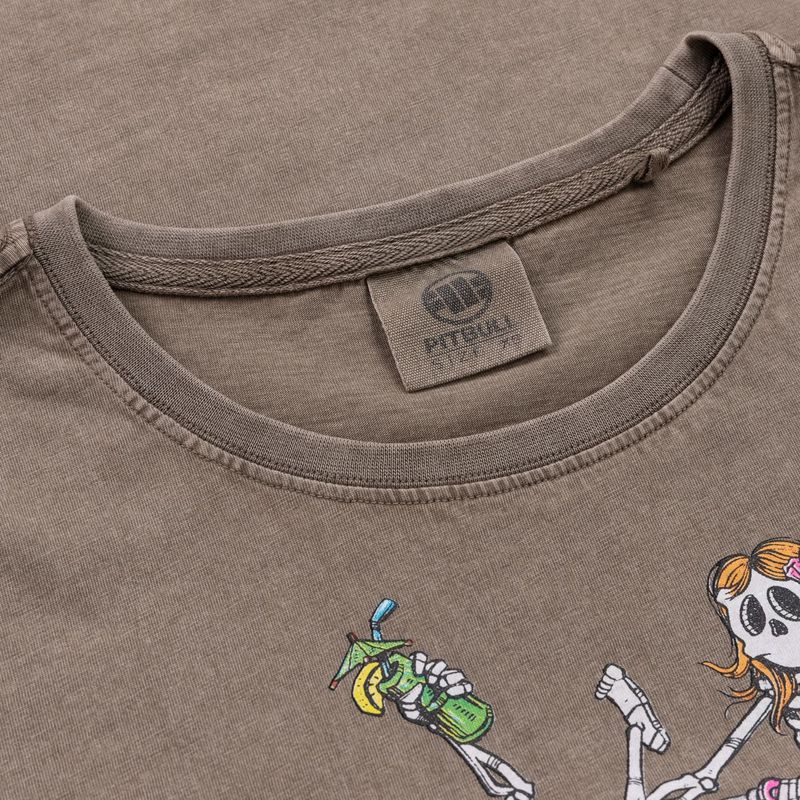 Pitbull Cruisinandboozin дамска тениска тъмнокафява 6