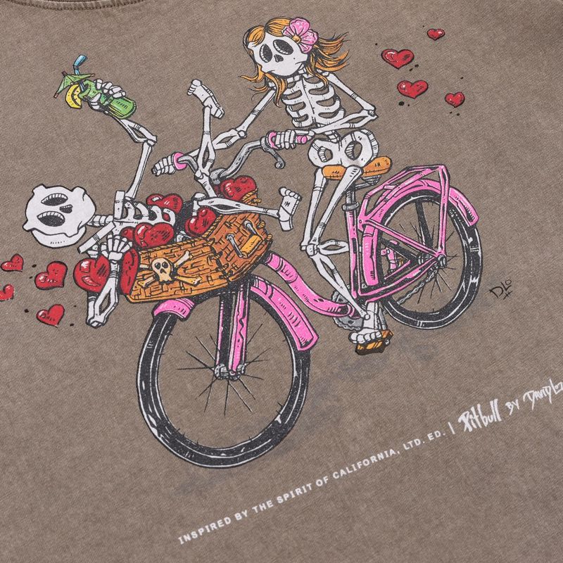 Pitbull Cruisinandboozin дамска тениска тъмнокафява 7