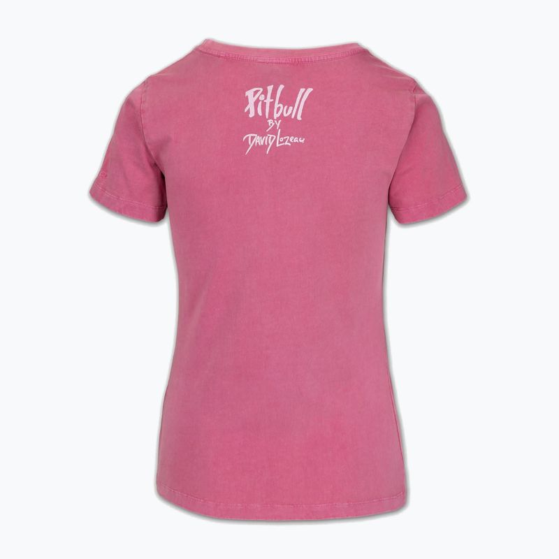 Мъжка тениска Pitbull Doubletrouble с изпиране в розово 2