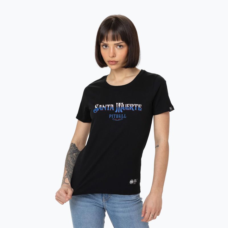 Pitbull дамска тениска Santa Muerte Blue black