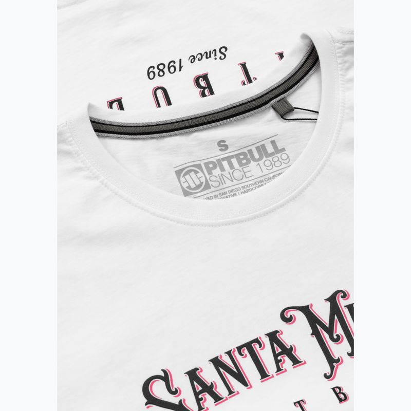 Pitbull Santa Muerte дамска тениска Rose white 6