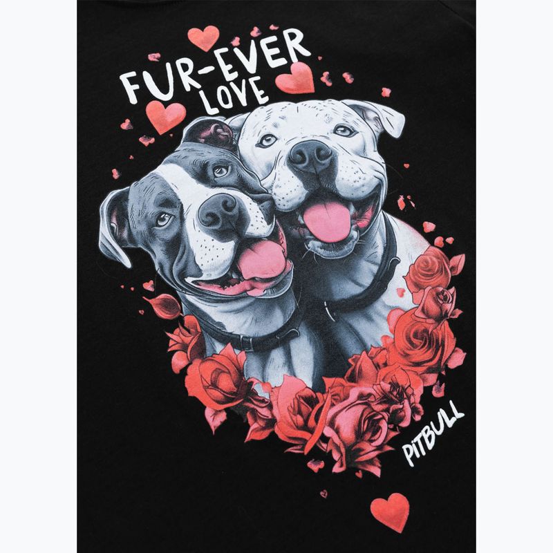 Pitbull Fur Ever Love дамска тениска черно 4